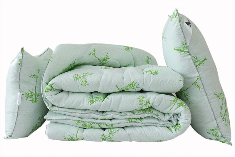 Комплект одеяло TAG Eco-Bamboo white и 2 подушки 70х70 145x215 см